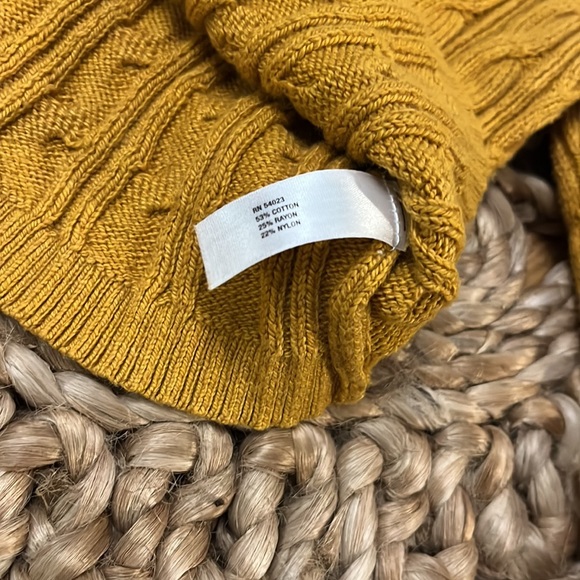 babyGap Cable Knit Sweater, Golden Yellow, 3-6M - Picture 6 of 6